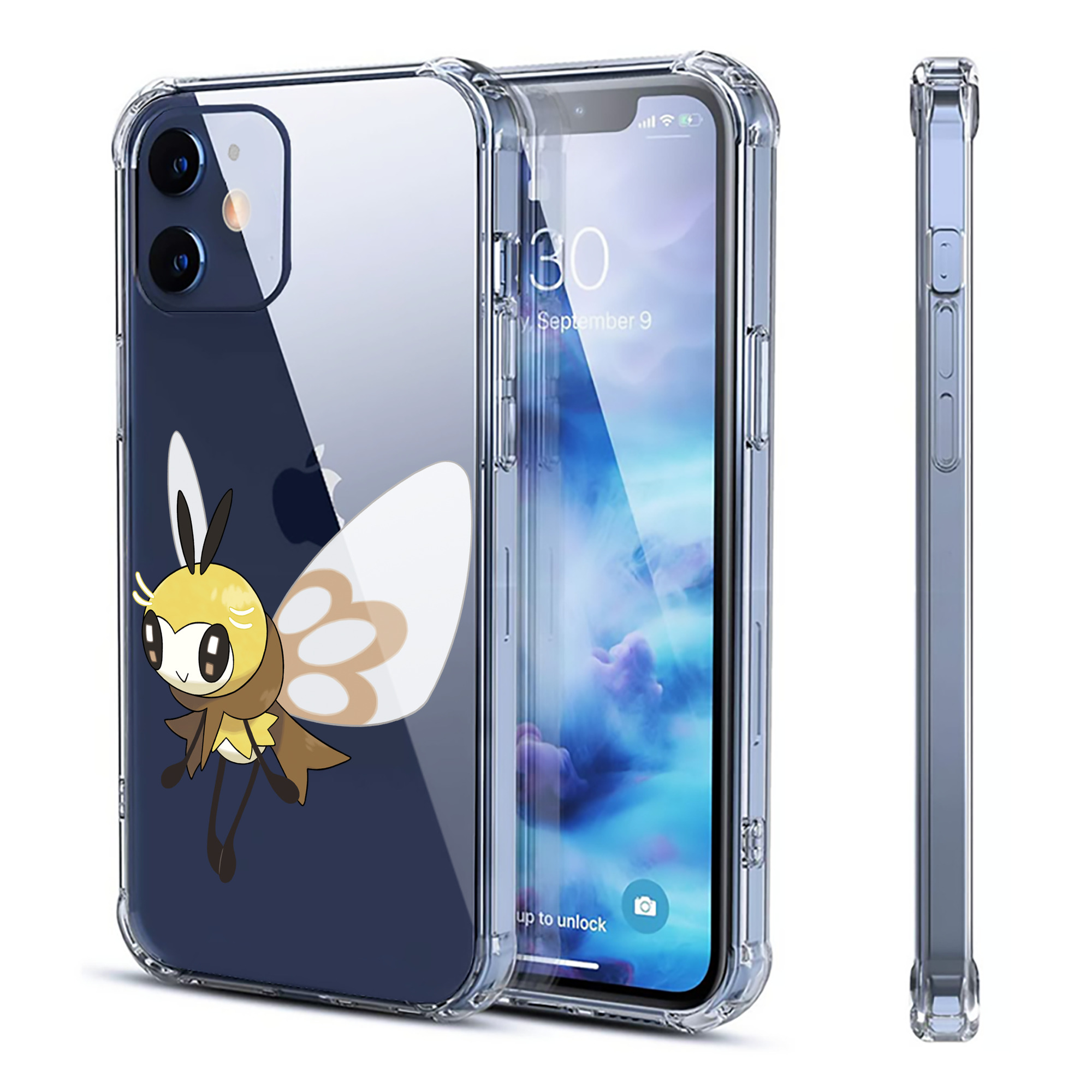 （画像用） ポケットモンスター Pokémon 【iPhone 12シリーズ対応】透明スマホケース（クリアソフトケース）